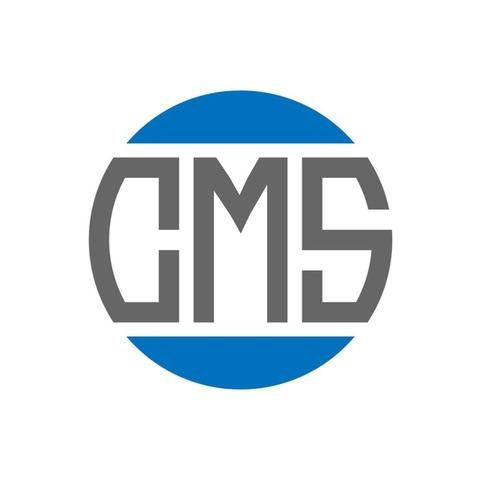 GMS monogram logo in gray block letters centered within a blue circular frame.